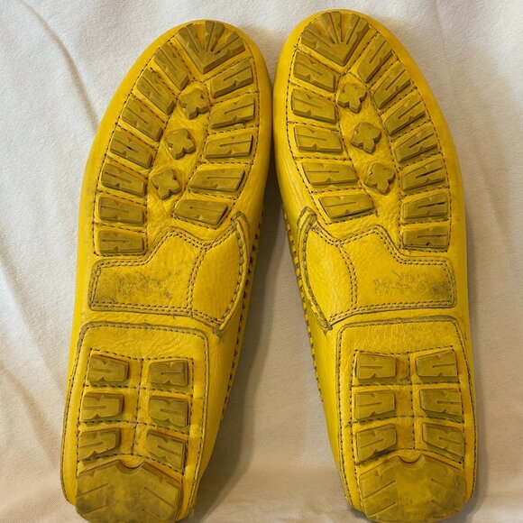 Coach Yellow Leather Loafers - Picture 4 of 5